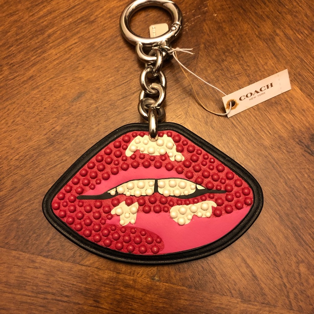 Coach Lips Keychain/Fob